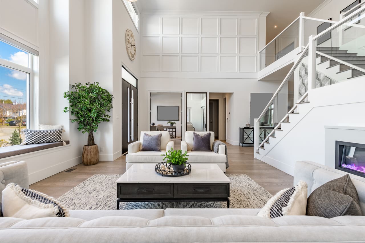 Refined living room interior.